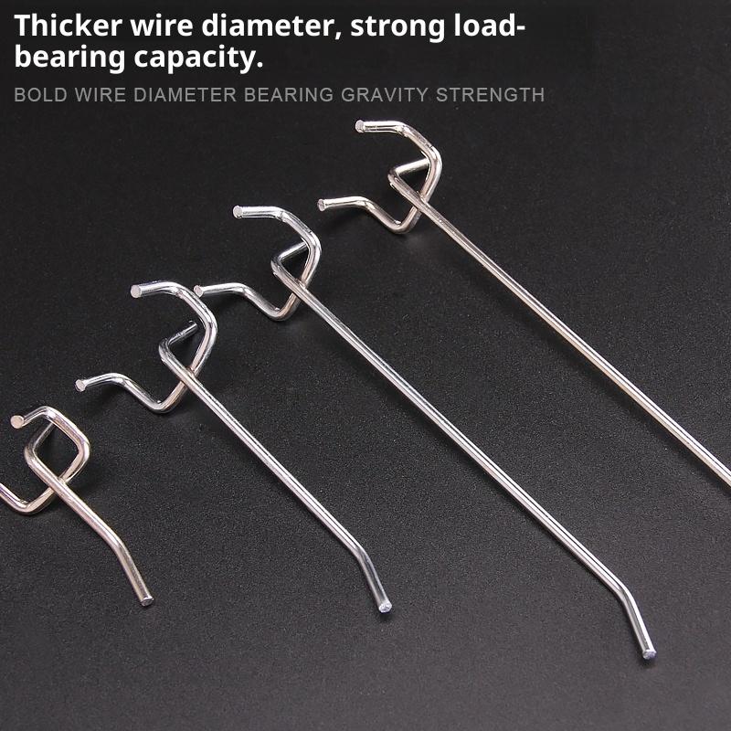 5Pcs Metal Universal Mesh Panel Hooks Retail Shop Mesh Stall Hangers Wall Hook Coat Bag Supermarket Shelf Hook