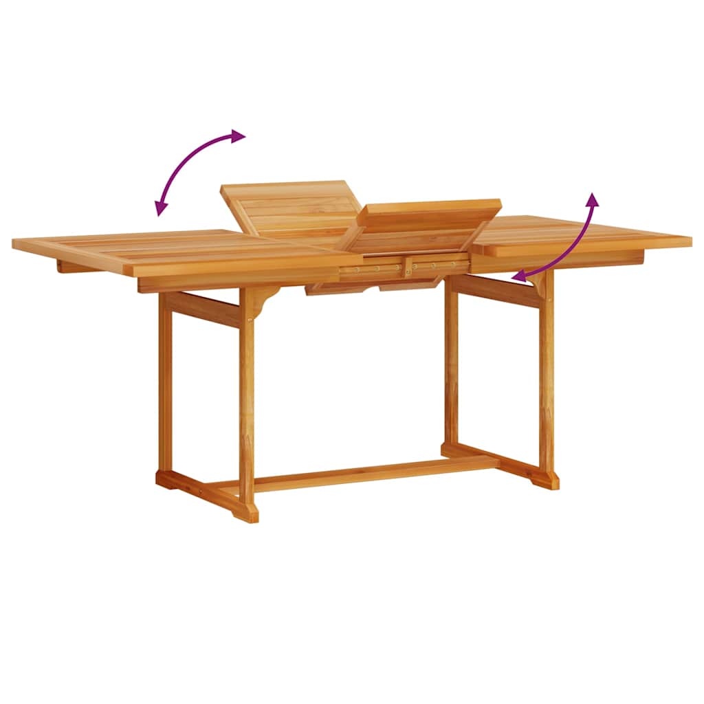 Garden Dining Set 7 Pcs Brown Solid Acacia Wood