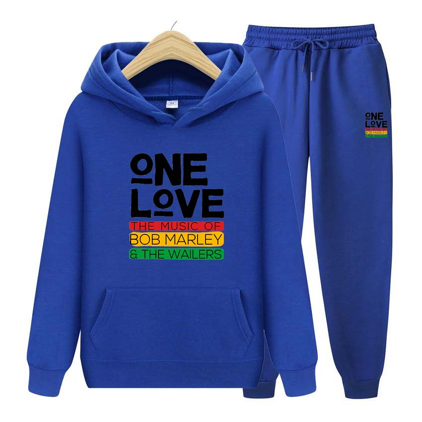 One Love Printing Ανδρική Φόρμα Χειμερινό Σετ Αθλητική Μόδα Φόρμα Για Γυναίκες Άνδρες Φούτερ Ρούχα Φούτερ+Παντελόνι Σετ Δύο Τεμαχίων