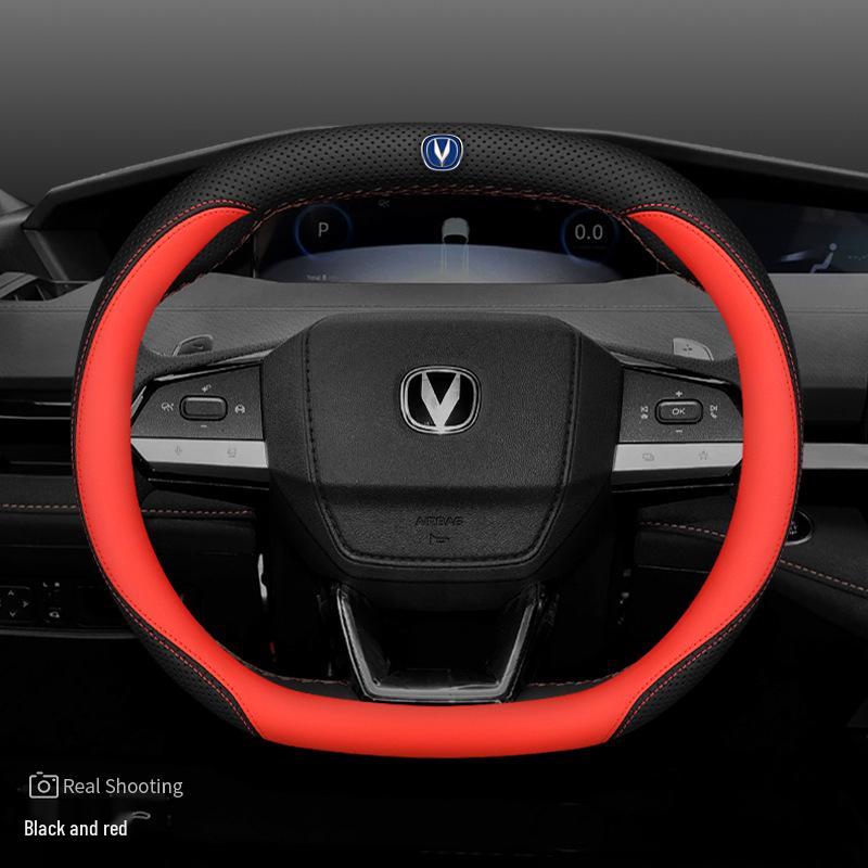 Changan Univ CS55 Plus/Yidav Unik Ultra-Thin Genuine Leather Steering Wheel Cover