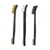 Wire Brushes Double Head Nylon Plastic Stainless Steel