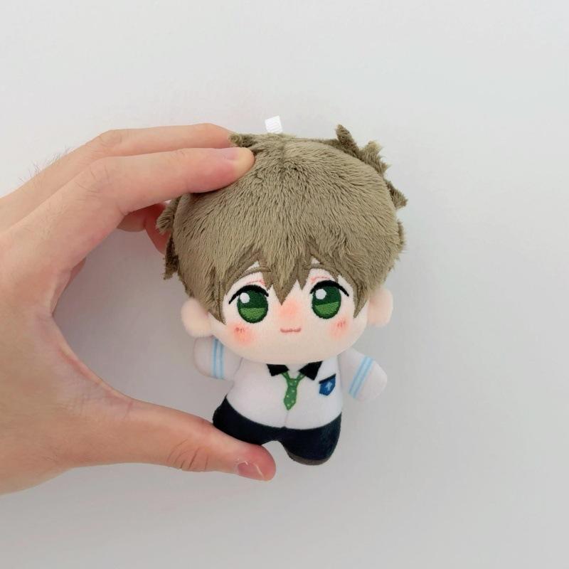 Latest Free Iwatobi Swim Club 10Cm Cotton Plush Keychains Anime Figure Stuffed Dolls Plush Mini Bag Pendants For Anime Fans Gifts