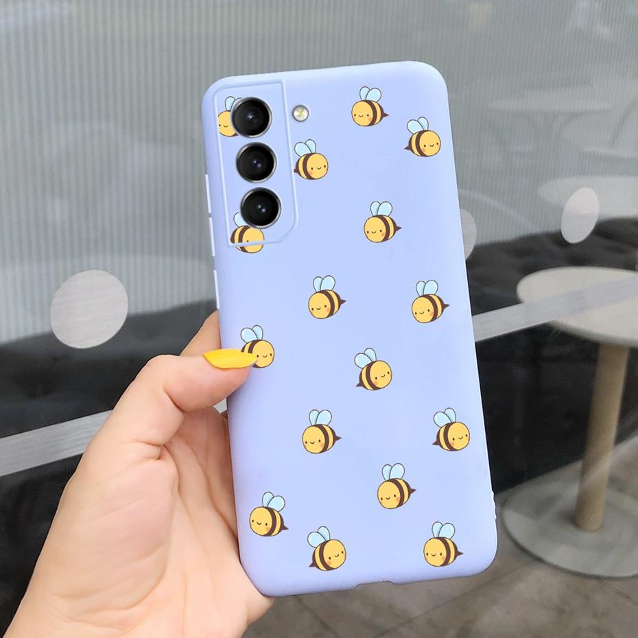 For Samsung Galaxy S22 5G Phone Case Cute Rainbow Milk Cow Painted Cover For Samsung S22 Plus S 22 Ultra Soft Silicon Fundas