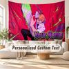 Custom Name Wall Hanging Tapestry,Chainsaw Man Decorative Backdrop Tapestry For Dorm Home