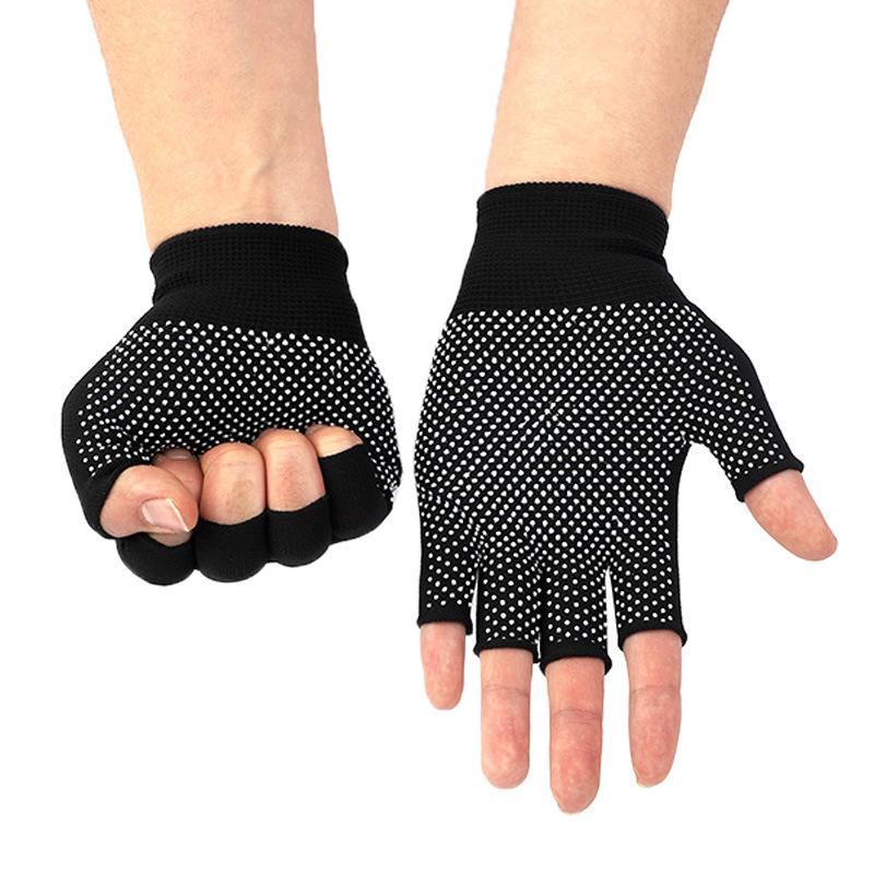 Gants en nylon à écran tactile antidérapants Homme Femme Été Extérieur Équitation Sport Fitness Respirants Antidérapants Crème solaire Demi-doigts