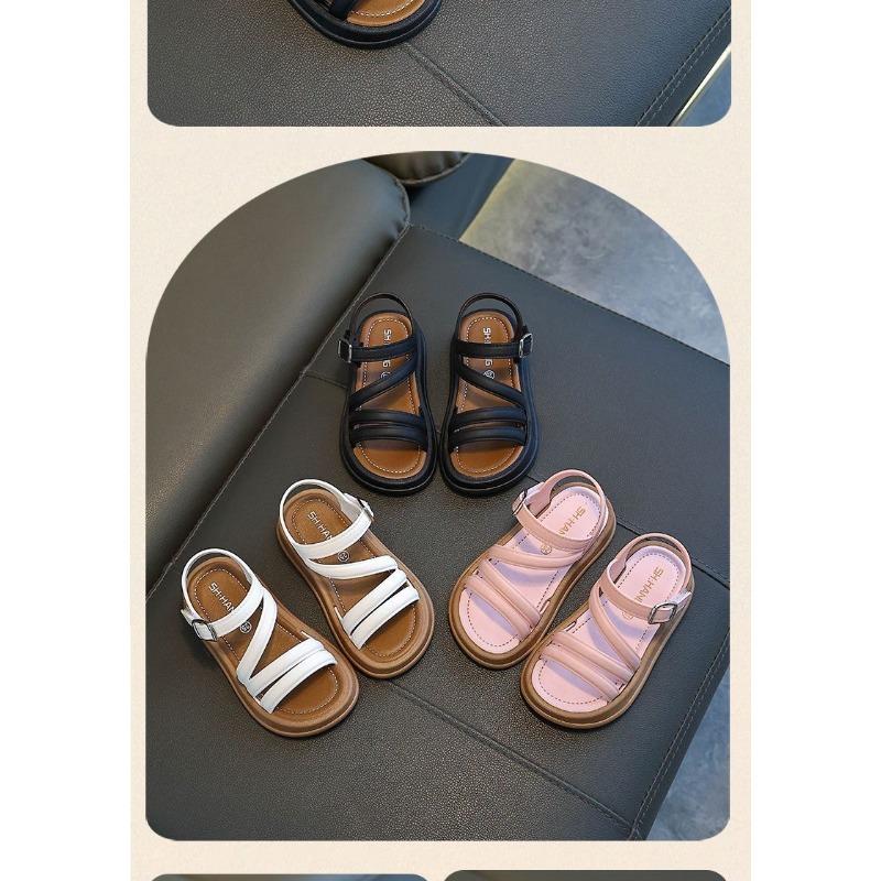 Children's and Girls' Sandals with Exposed Toes, Summer Princess Shoes, Versatile Sandals