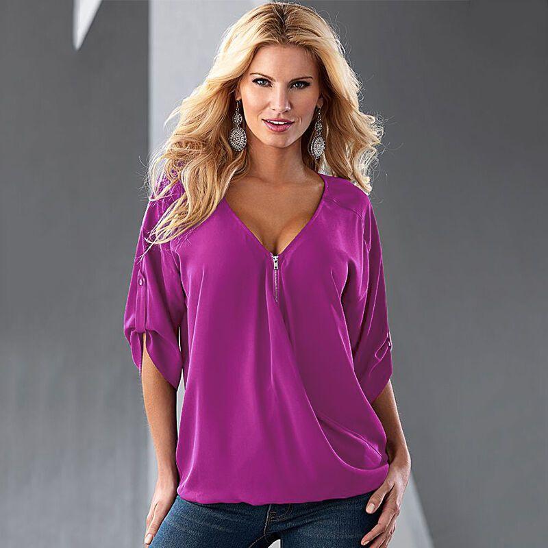 Stijlvolle Plus Size Dames Zomer Chiffon Tanktop T-shirt Perfect Voor Informele Uitjes