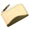 Feee Key Case Genuine Leather Tochigi Leather X Natural Wood Smart Key Compatible Card Storage Zipper Made In Japan [FEE] Men's Women's L-shaped
