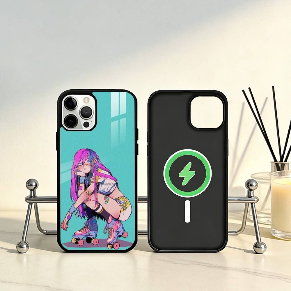 P-Patin Phone Case For iPhone17,16,15,14,13,12,11 Plus,Pro Max Magnetic For Magsafe Wireless Charging