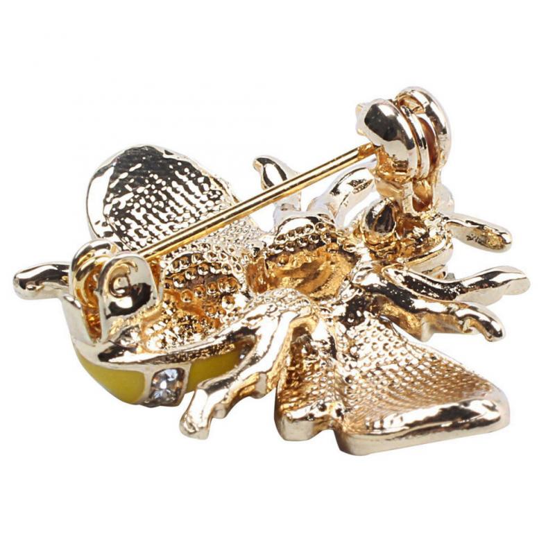 2 Fashion Crystal Brooches, Creative Pins, Chest Accessories, Party Jewelry, Gifts, Stylish Little Bee