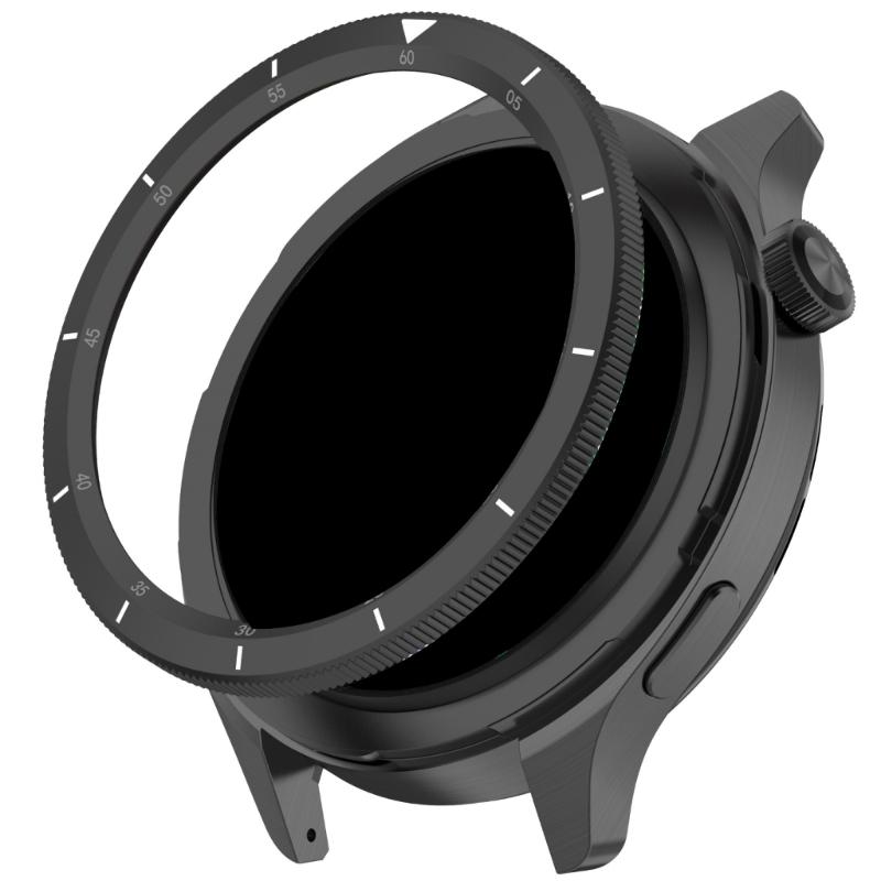 Universal Steel Watch Bezel with Glass Protections Metal Bezel Watch Replacement Bezel Simple Installation for 3/4