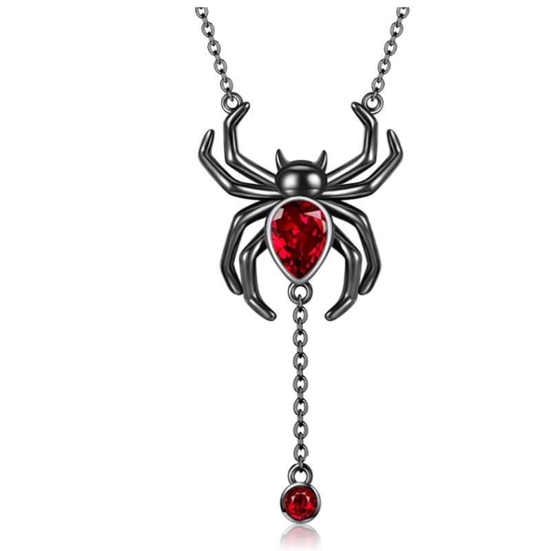 New European and American Halloween Spider Pendant Necklace Fashion Style Exaggerated Gothic Style