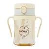 Tazza con cannuccia One-Touch Blue Mama Modooi Renewal 200ml, burro, 1 pezzo