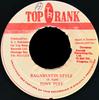 7inch Record TONY TUFF - Ragamuffin Style None Top Rank 1986 Jamaica Reggae, Ska & Dub Used