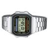 Casio VINTAGE Serie-A168 Retro Kleine Zilveren Nugget Waterdicht Kwarts Uurwerk Roestvrijstalen Band Japans en Koreaans Horloge Herenhorloge A168WA-1W
