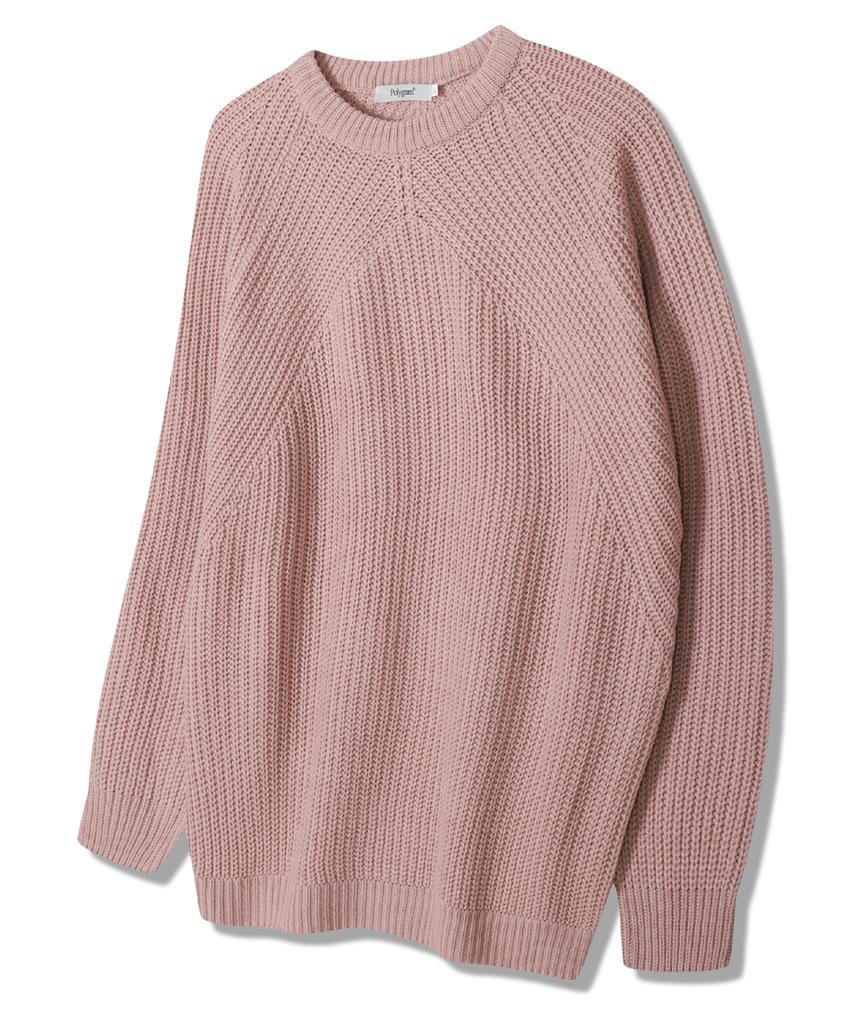 POLYGRAM Angle Raglan Round Knit - 6 Colors