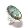 Natural Labradorite Gemstone Handmade 925 Sterling Silver Jewelry Ring S.9 h7R45