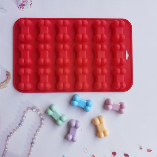Silicone Cake Mold Cat Paw Bone Shape 45217 Cavities Non-stick Food Grade Easy Release DIY Pudding Chocolate Candy Jelly