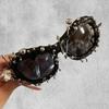 Lunettes Punk Tendance à la Mode en Vinyle Pour Hommes et Femmes Style Unique Rétro Noir Lunettes Élégantes Pour le Port Quotidien et les Occasions Spéciales