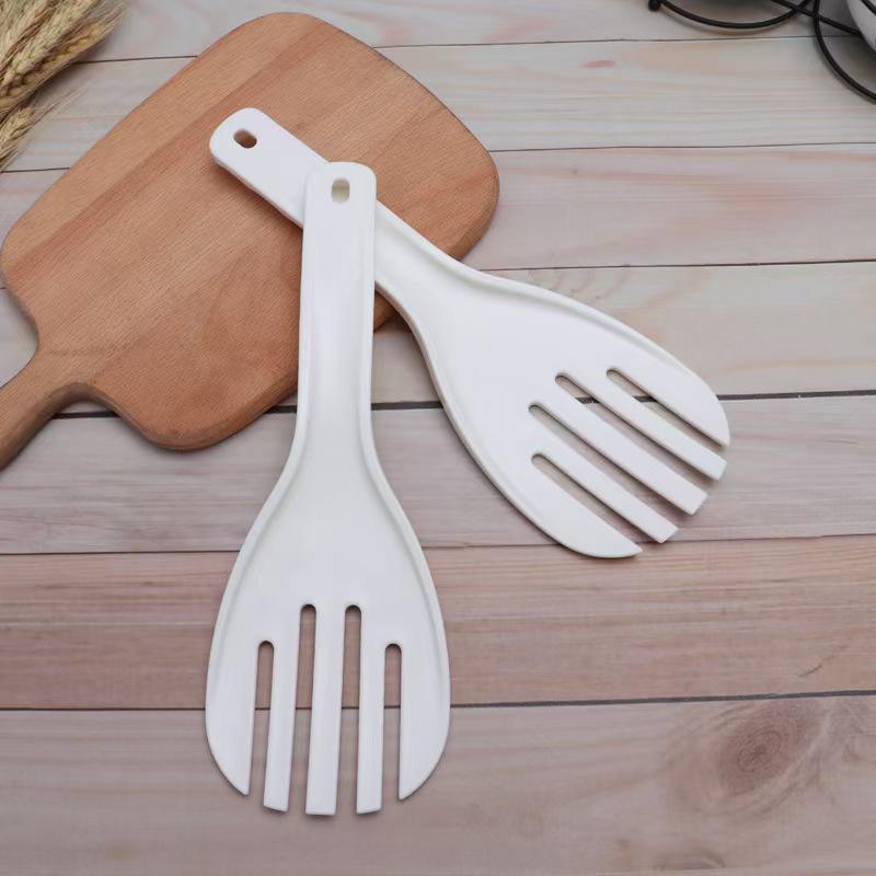 Large Non-Stick Rice Serving Spoon - Five-Finger Grip, Ideal for Restaurants and Canteens.