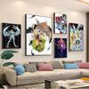 1 pièce Saint S-Seiya Anime Affiche Anime Classique Affiche d'Art Auto-adhésive Autocollant Papier Imperméable Décor Mural de Café Bar