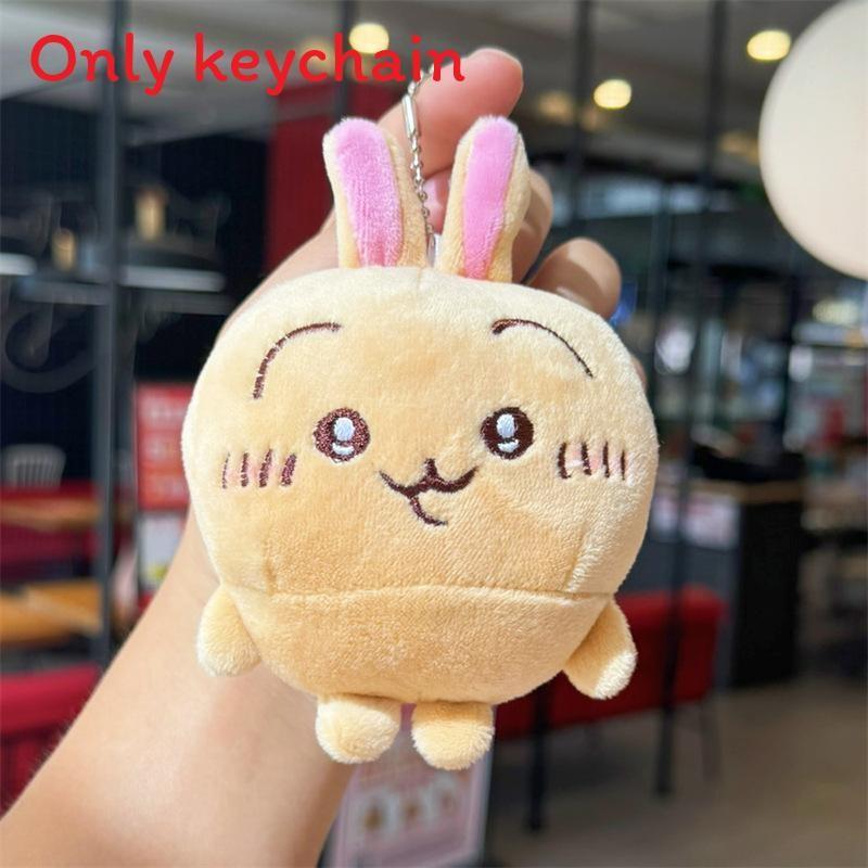 Joke Bear Chiikawa Hachiware Plush Keychain For Backpack Decor