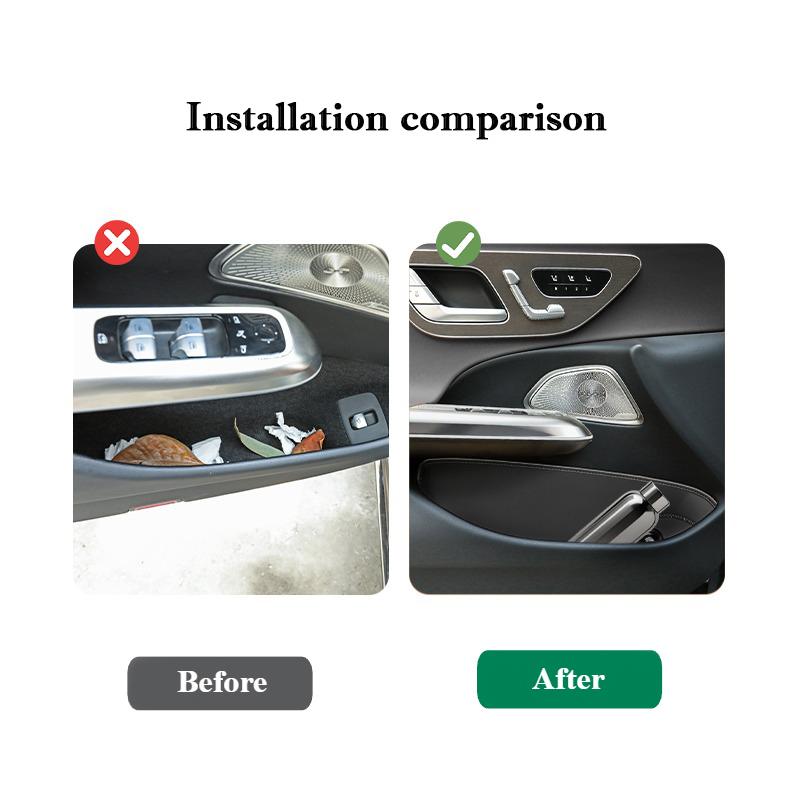 For Lynk & Co 09 2026 2026 Car Door Slot Protective Pad Leather Waterproof Door Groove Mat Storage Barrel Interior Accessories