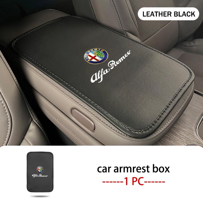 Auto-Armlehnenpolster Universell Kratzfest Mittelkonsolenkissen Für Alfa Romeo Giulia 147 Mito 156 159 166 GT Stelvio Brera