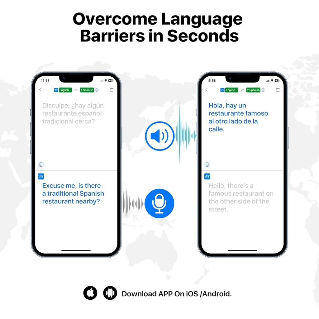 AI Translation Earbuds 3in1 Translator Earphones 144 Languages & Accents  8 Offline Translation HD Sound Quality Long Battery Life for Travel Business