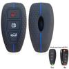 Silicone Key Cover Protection Shell Fob For Ford Fiesta Transit Custom Mondeo Kuga 2 Ecosport Focus Mk4 3 Button Flip Folding
