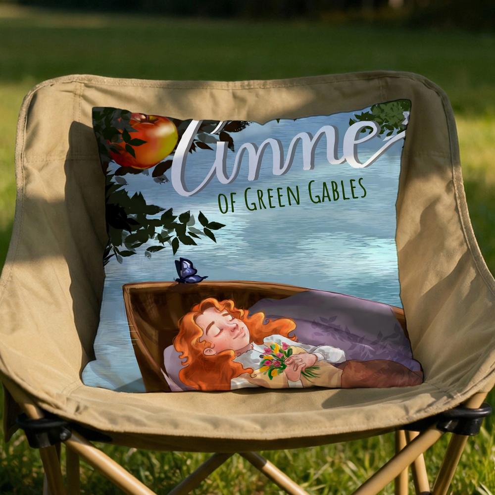Classic Anne of Green Gables Cushion Cover Soft Reversible Durable Pillow Cover MultiScene Use for Home Car Daily Comfort