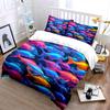 Colorful Fish Design Home Decor Multiple Sizes Kid'S And Adults' Bedroom Exquisite 3Pc Bedding Set, Gift