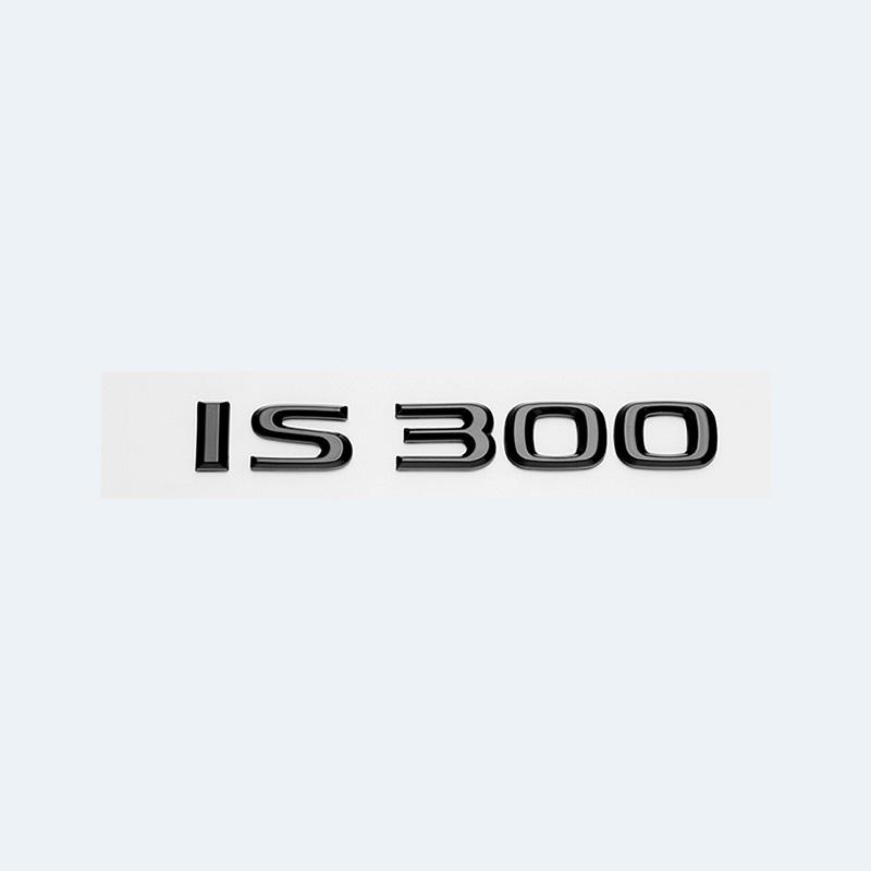 Black IS200 IS250 IS300 IS300h IS200t IS500 HYBRID Letters Sticker Emblem ABS Car Fender Trunk Badge