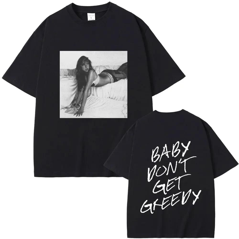 Zpěvačka Tate Mcrae T8 Hudební trička Pánská Dámská Vintage Tričko Letní Bavlněné Oversized Krátký Rukáv Top pro Fanoušky Dárek