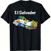 100% Cotton El Salvador Roots El Salvadoran Flag El Salvador Heritage T-Shirt