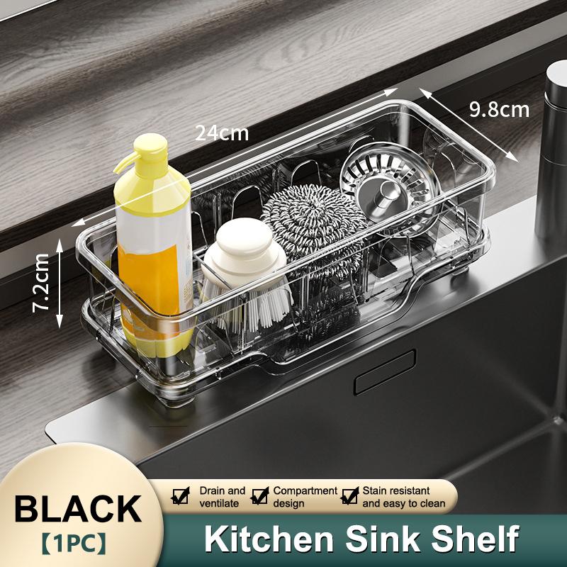 Faucet Drain Rack Kitchenware Countertop Cleaning Drain Rack Sink Storage Rack Dishcloth Rack