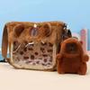 Capybara Pluche Rugzak Kawaii Mode Plushie Pop Bont Zak Kinderen Tas Schoudertas Mini Knapzak Zakken Cadeaus Voor Vriendin