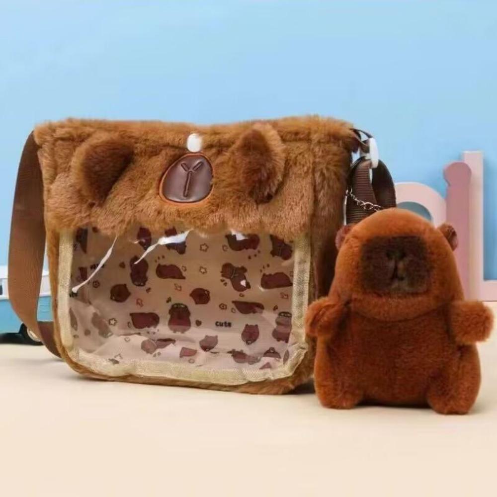 Capybara Pluche Rugzak Kawaii Mode Plushie Pop Bont Zak Kinderen Tas Schoudertas Mini Knapzak Zakken Cadeaus Voor Vriendin
