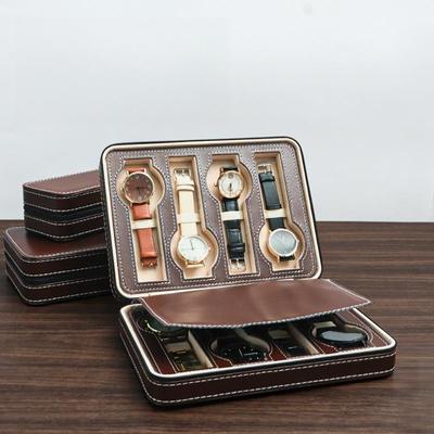 New Travel Portable Watch Bag European Leather Watch Storage Box Minimalist Watch Collection Box Watch Box