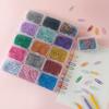 28mm Paper Clips 50 Pieces with Plastic Storage Box Durable Metal Office School Supplies for Organizing Documents and Papers