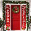Vrolijk Kerstfeest Hangend Deurbanner Kerstman Sneeuwman Couplet Nieuwjaar Kerstdecoraties Voor Huis Kerstcadeaus Navidad