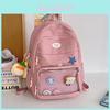 Stylish Japanese School Transparent Backpack With Adjustable Wide Straps And Water-resistant Nylon