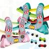 Ramp Racer Toy Vehicle Set Race Track Slide Gliding Cars 4 Levels Montessori Education for Toddler Baby Kid Funny Toy Gift