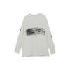 Y-3 SS23 Creative Print Crew Neck Long Sleeve T-Shirt Men Tops White IA3112