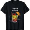 Tequila Sunrise Cocktail Team Tequila T-Shirt
