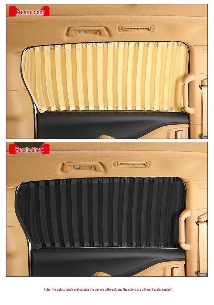 Jinbei New Haise X30L Guan Jin Car Window Sunshade Curtains - Heat Insulating Double Rail Design