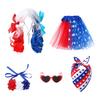 Patriotic Porch Goose Outfits 4th of July Lawn Goose Clothes