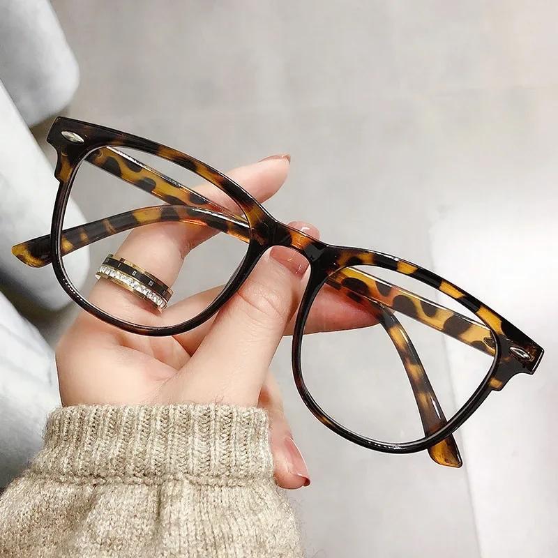 Personalized Men for Women Myopic Eyeglasses Trendy Korean Large Finished Eyeglasses Ultra-lightweight Anti Blue Ray Near Sight Eyeglasses