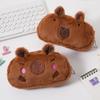 Capybara Plüsch Federmäppchen - Große Kapazität Niedliche Cartoon Schreibwarentasche für Schüler