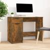 Vidaxl Desk, Smoked Oak, 100X50X75 Cm, Wood-Based Material